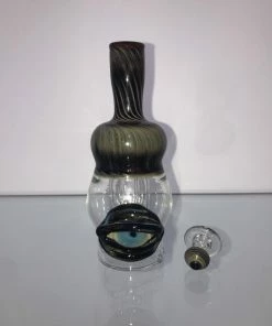 Local Art Mindblowing Glass Puffco Peak Glass Tops W/ Matching Carb Cap