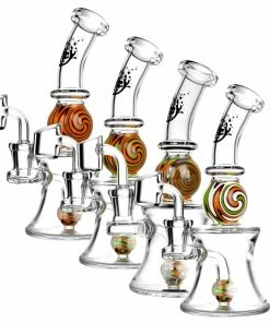BOB Headquarters Pulsar Glass Pulsar 7.5" Tall Wig Wag Dab Rig