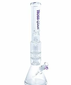 Hoss Glass Hoss Double Disk Percolater Beaker