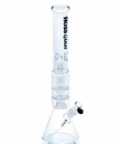 Hoss Glass Hoss Double Disk Percolater Beaker